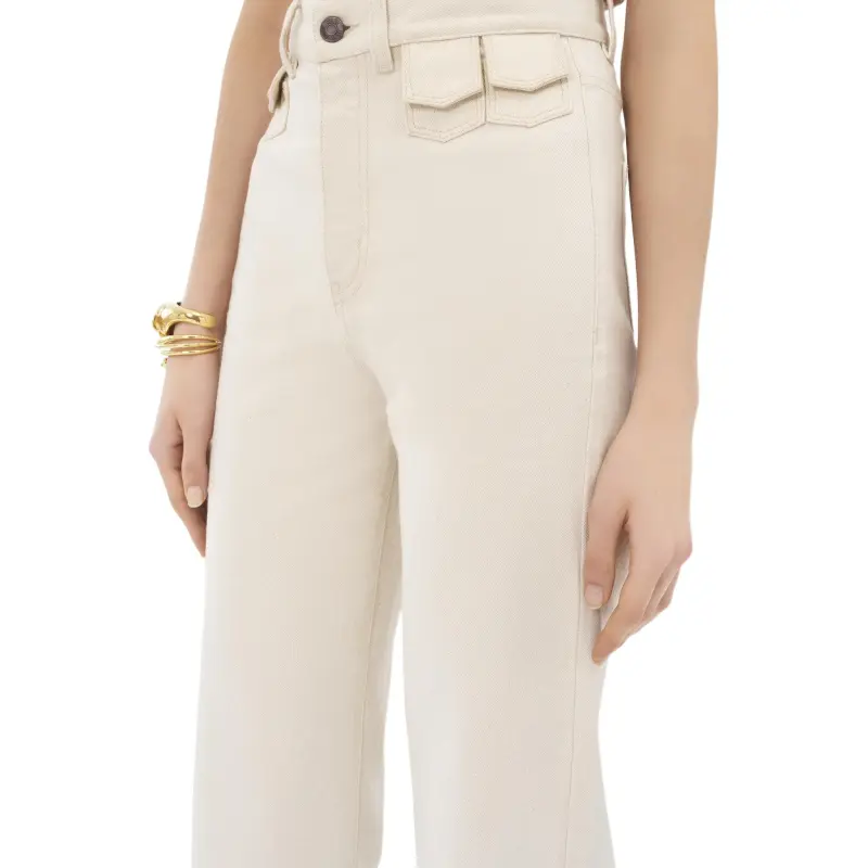 Chloé Logo patch Jeans-4