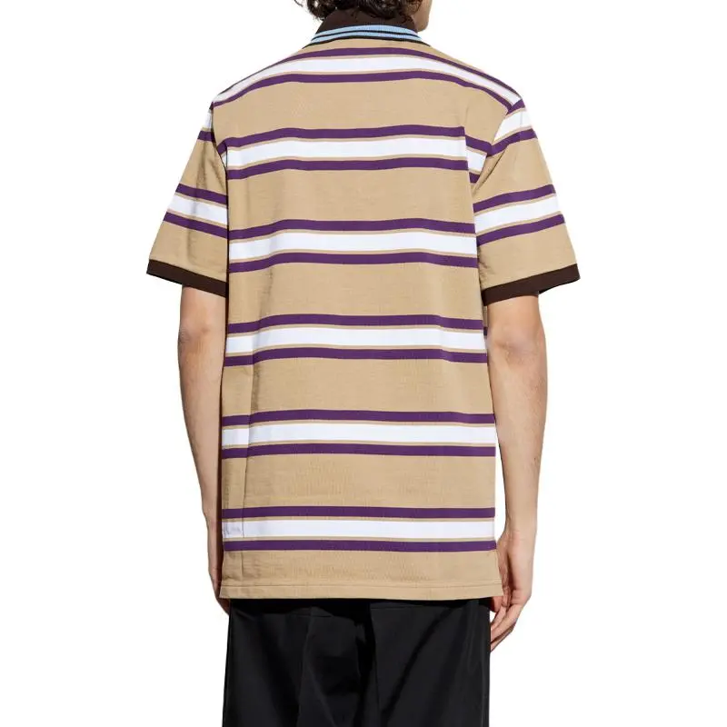 GUCCI Striped Jersey Polo Top-3