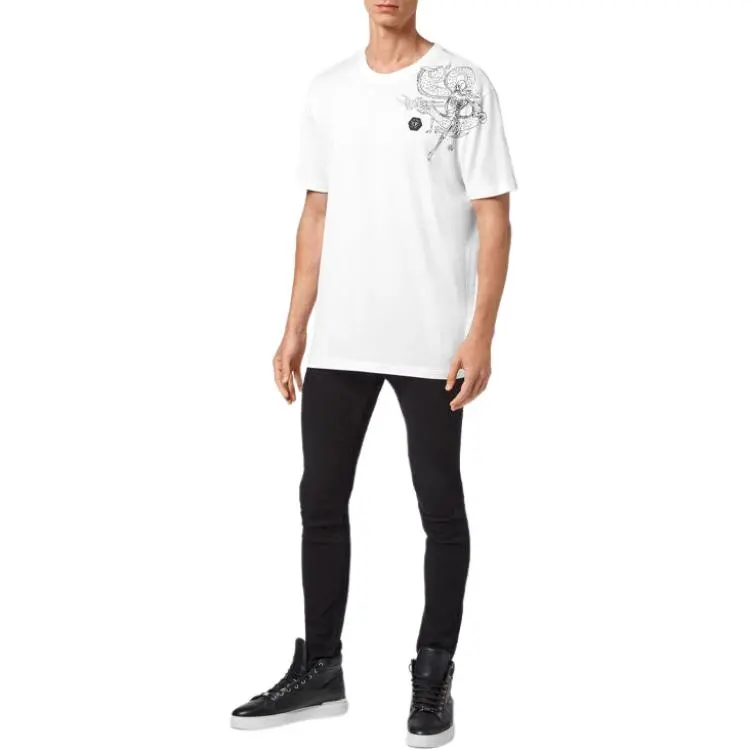 PHILIPP PLEIN T Shirts Men White-3