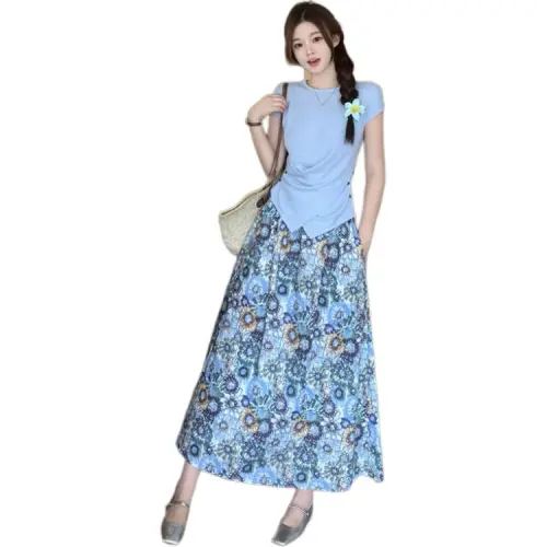 Mu Xiao Xin Two Piece Skirt Sets Women's