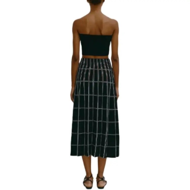 Antonino Valenti Casual Long Skirts Women's Black-1