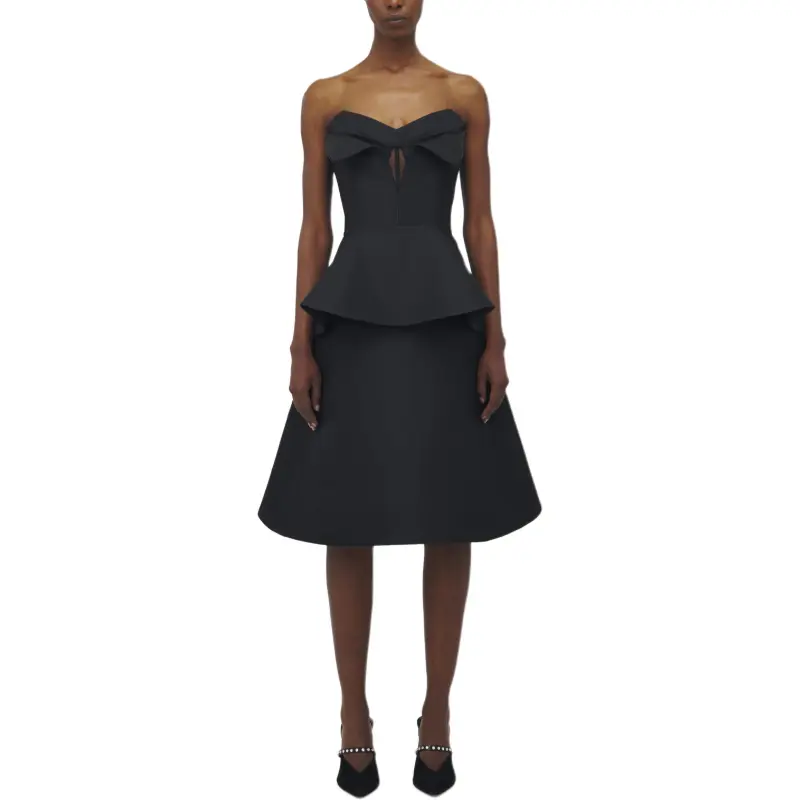 Alexander McQueen Strapless Top Women's Black-2