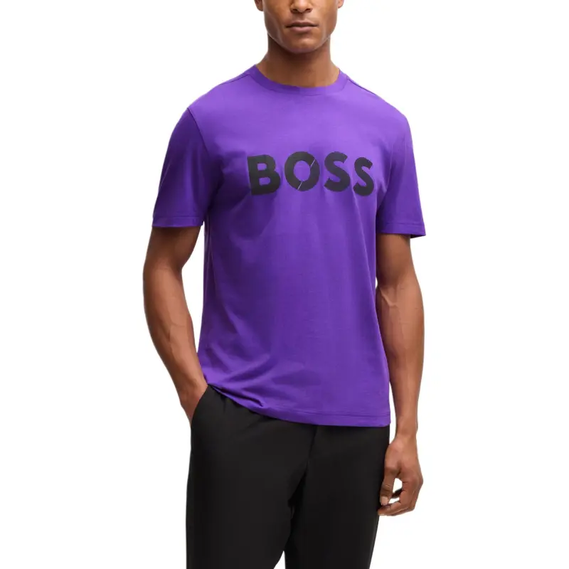 HUGO BOSS FW24 T-Shirt Men's Dark Purple-2