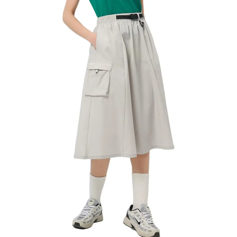 OUTDOOR PRODUCTS Casual Long Skirt Women's Numbers Mist Gray-2