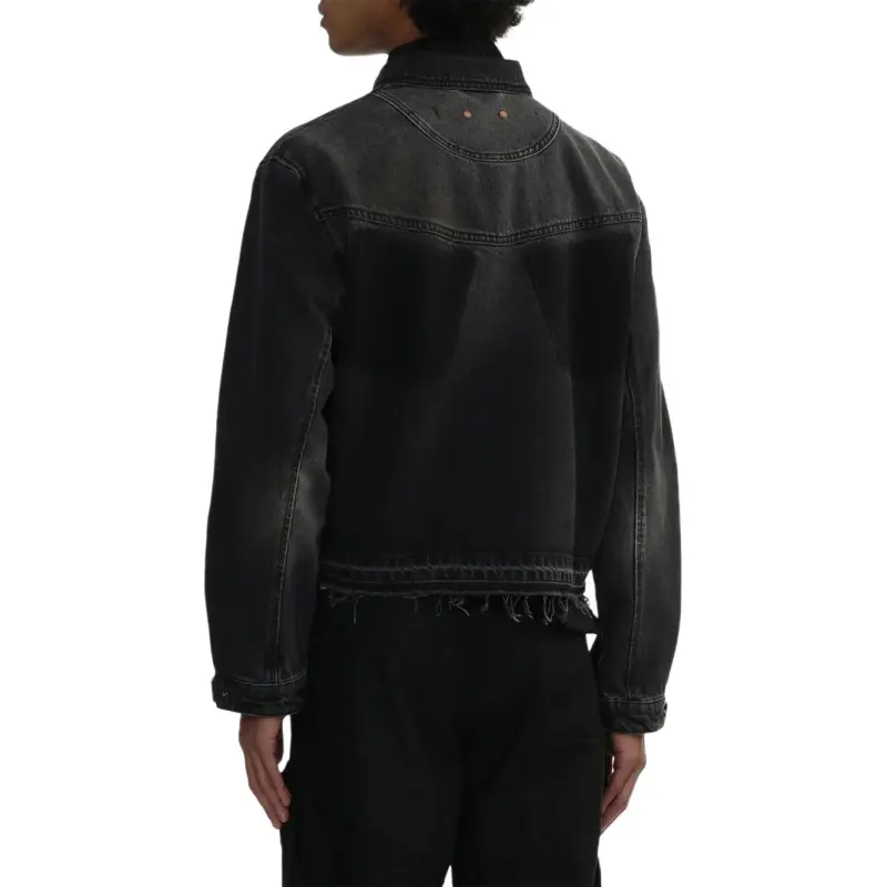 ANDERSSON BELL Unfinished effect Denim Jacket-3