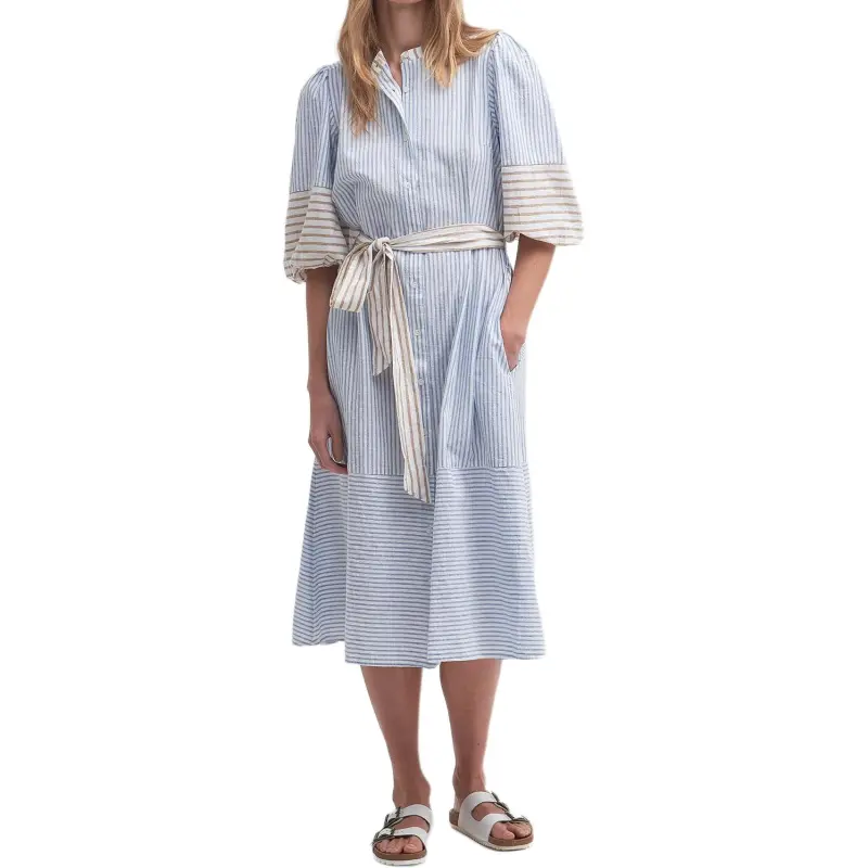 BARBOUR FW24 Long-Sleeved Dresses Women's Blue-1
