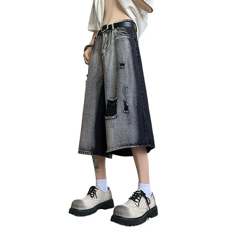 CORNILOT Denim Shorts Unisex Black-3