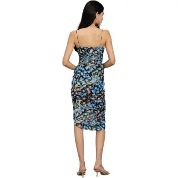 Bebe Slip Dresses Women's Blue Color