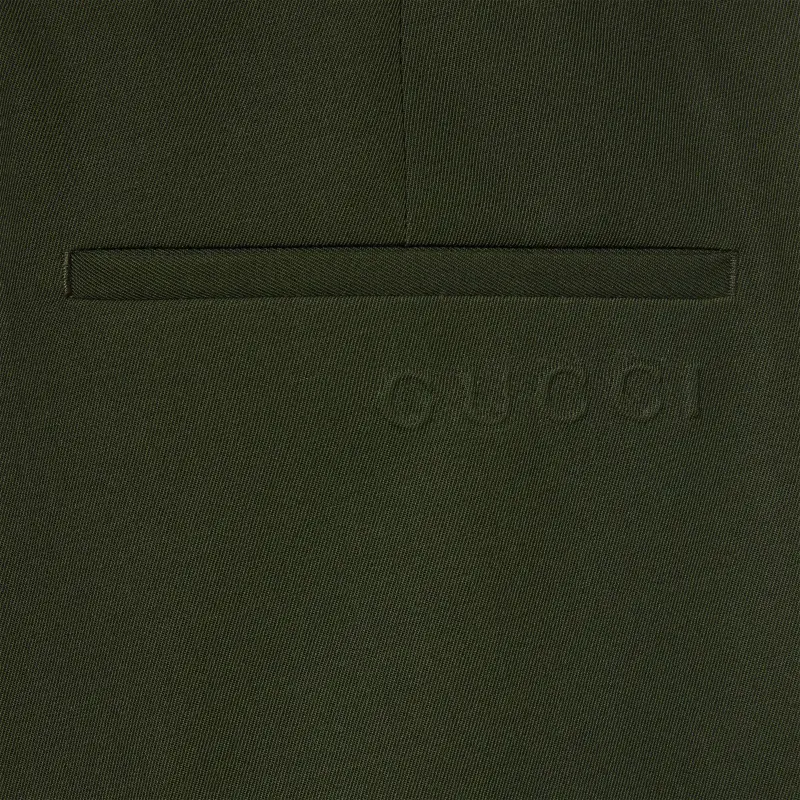 GUCCI SS25 Casual Pants Men's Forest Green-5