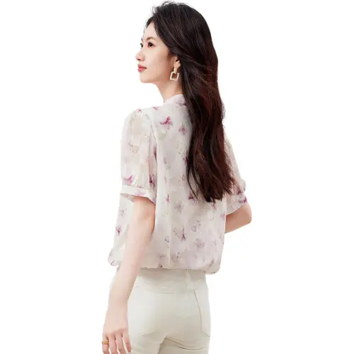 XINFEIYU Shirts Women's Pink
