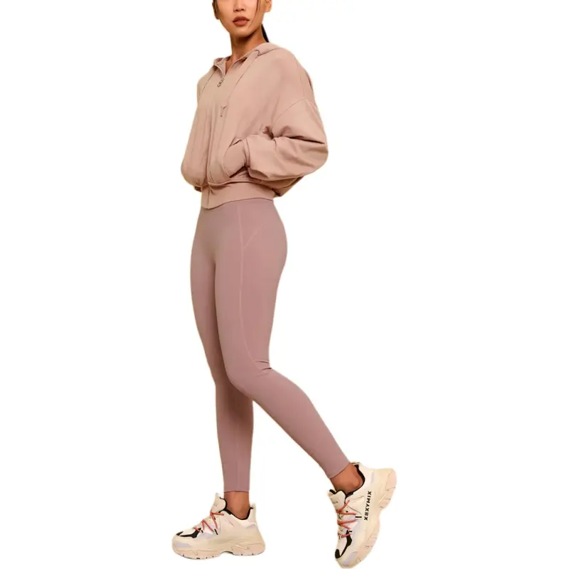 XEXYMIX Yoga Pants Women's Pink Rose-2
