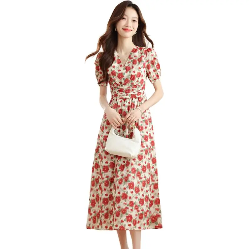 Mu Xiao Xin Short Sleeved Dress Women's-2