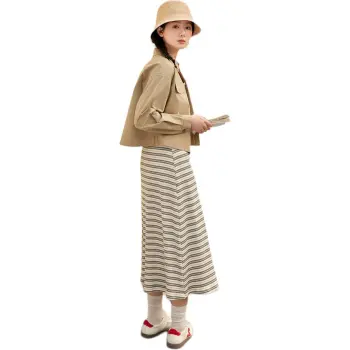 ZIHAN Skirt Set Women's Khaki Green
