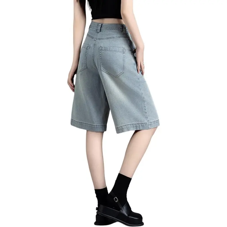 You Cow Me Pants Denim Shorts Women's-6