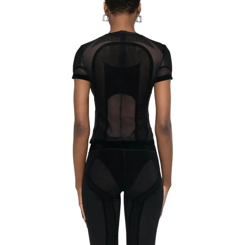 Misbhv Flocked Mesh T shirt-2