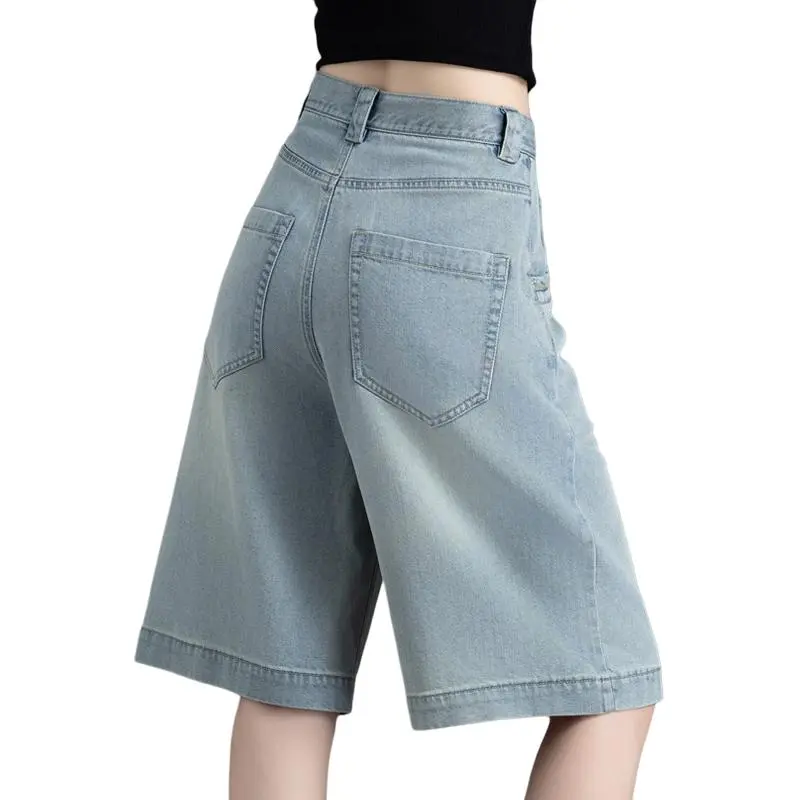 You Cow Me Pants Denim Shorts Women's-1
