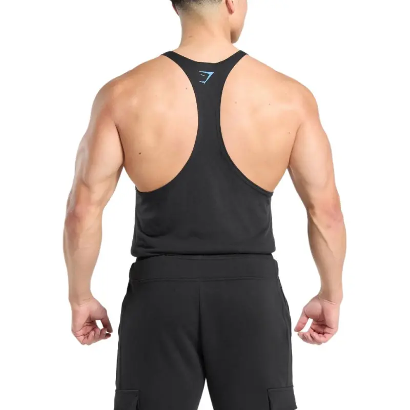 GYMSHARK Tank Tops Men Black-3