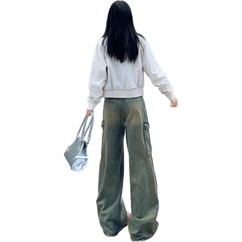 OROI Cargo Pants Women's Vintage Blue-1