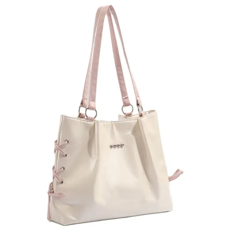 NX DOUGHNUT PU Shoulder Bag Women's Neon White-1