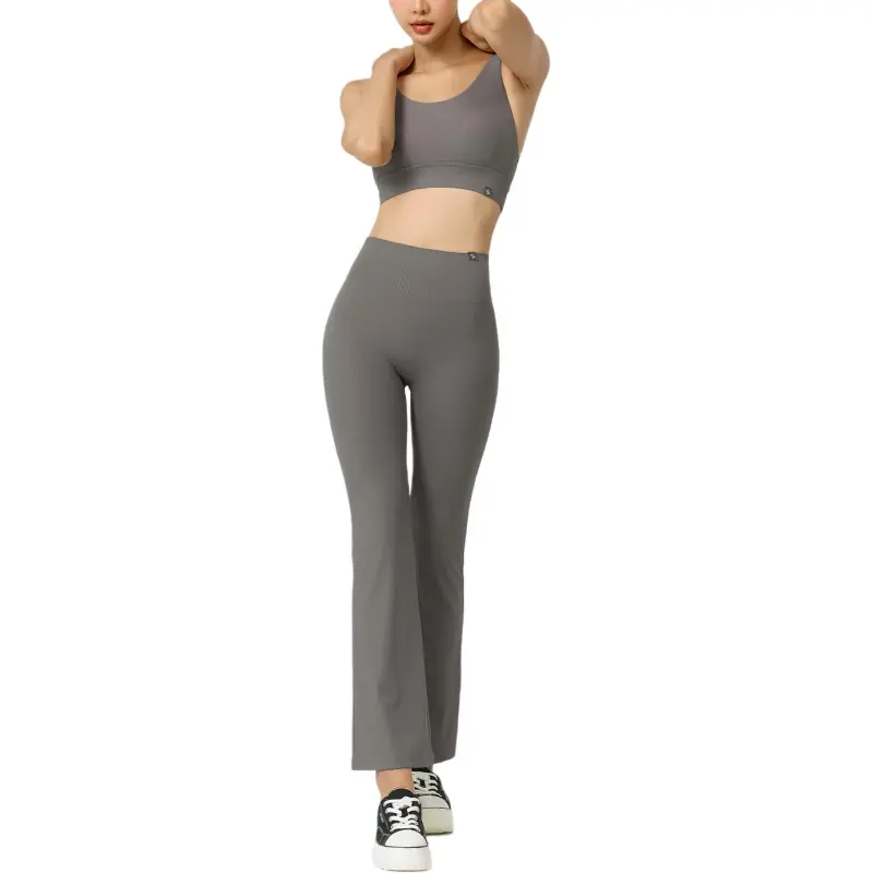 XEXYMIX Yoga Pants Women's Medium Gray-4