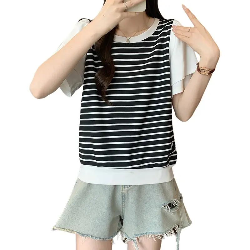 GOSO Ruffle Sleeve T Shirt Women's-2