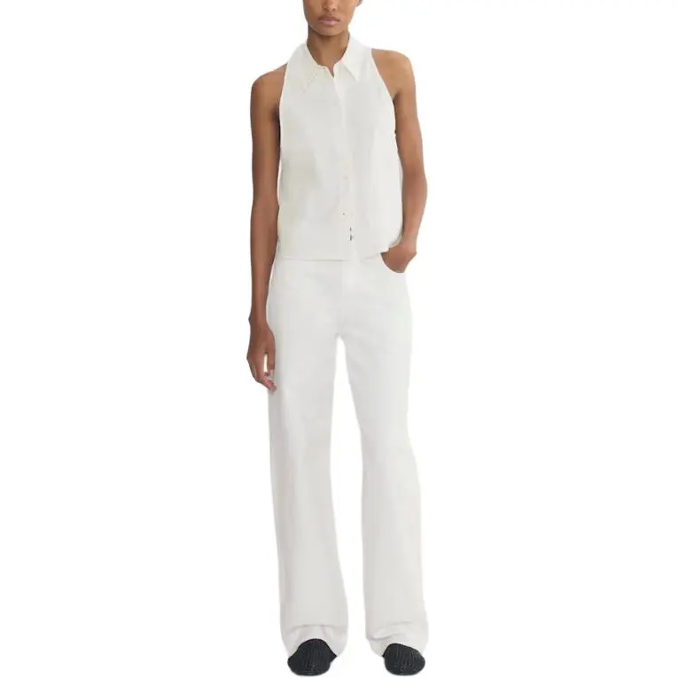 ARITZIA SS25 Babaton Protocol Linen Top Shirt Women's-2