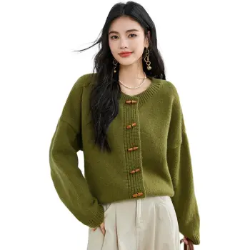 La Chapelle Knitwear Women's Mustard Green
