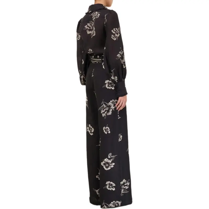Zimmermann SS25 Casual Pants Women's Black-2