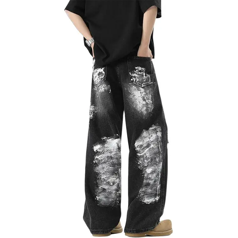 HOKLV Jeans Unisex Galaxy Gray-1