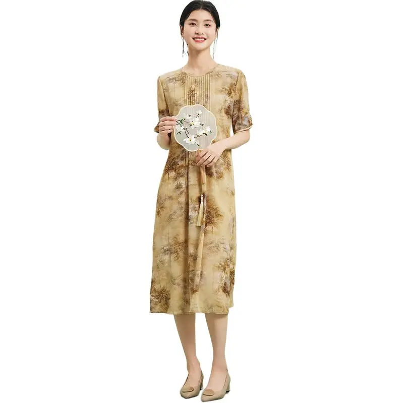 JINJU Short Sleeved Dress Women's-3