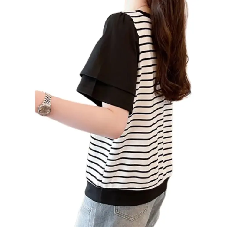 GOSO Ruffle Sleeve T Shirt Women's-8