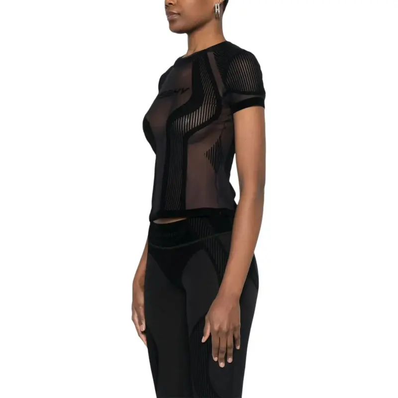 Misbhv Flocked Mesh T shirt-3