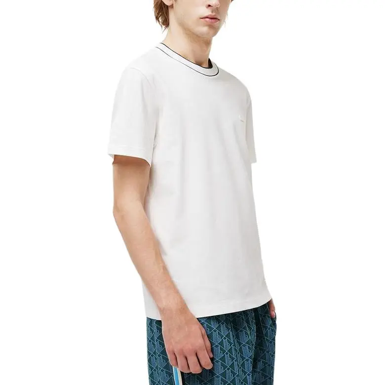 LACOSTE Logo patch T shirt-2