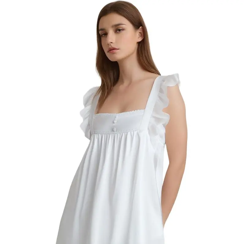 MY BODY Nightgown Women's Champagne White-1