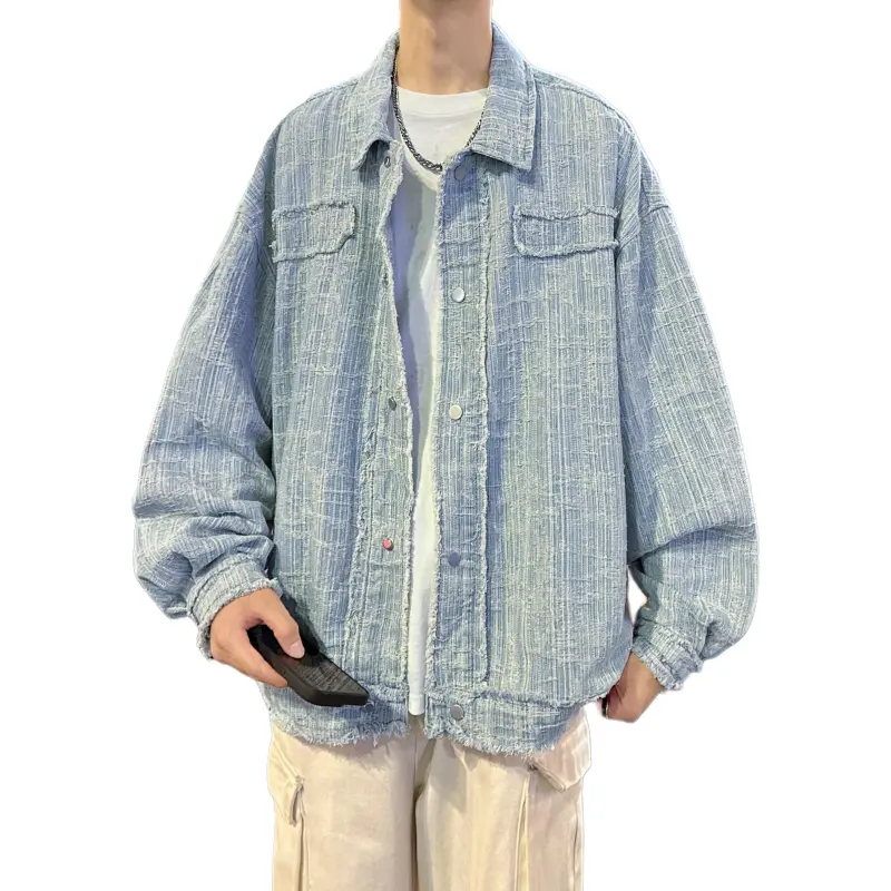 TESTUNG Denim Jackets Unisex-4