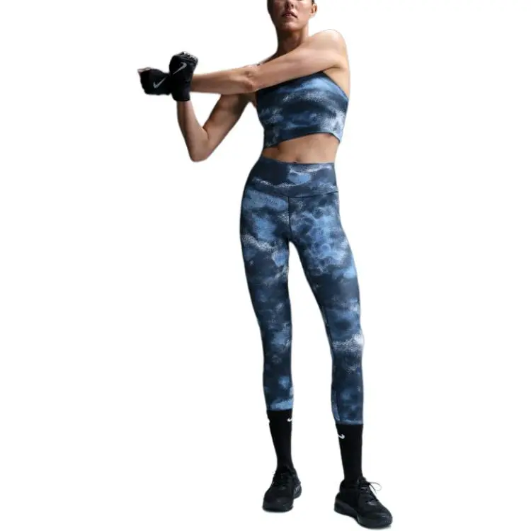 Nike One Women's High-Waisted 7/8 Printed Leggings-1