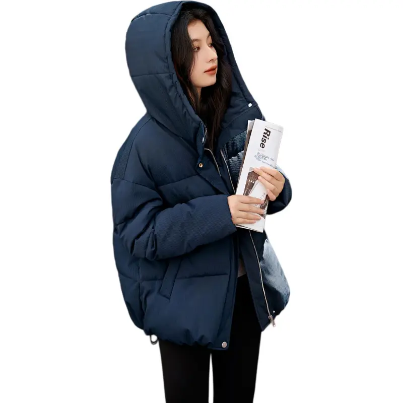 Mo Han Yi Mei Puffer Jacket Women's Navy Blue-3
