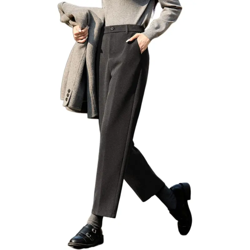 Mo Han Yi Mei Suit Trouser Women's Dark Gray-5
