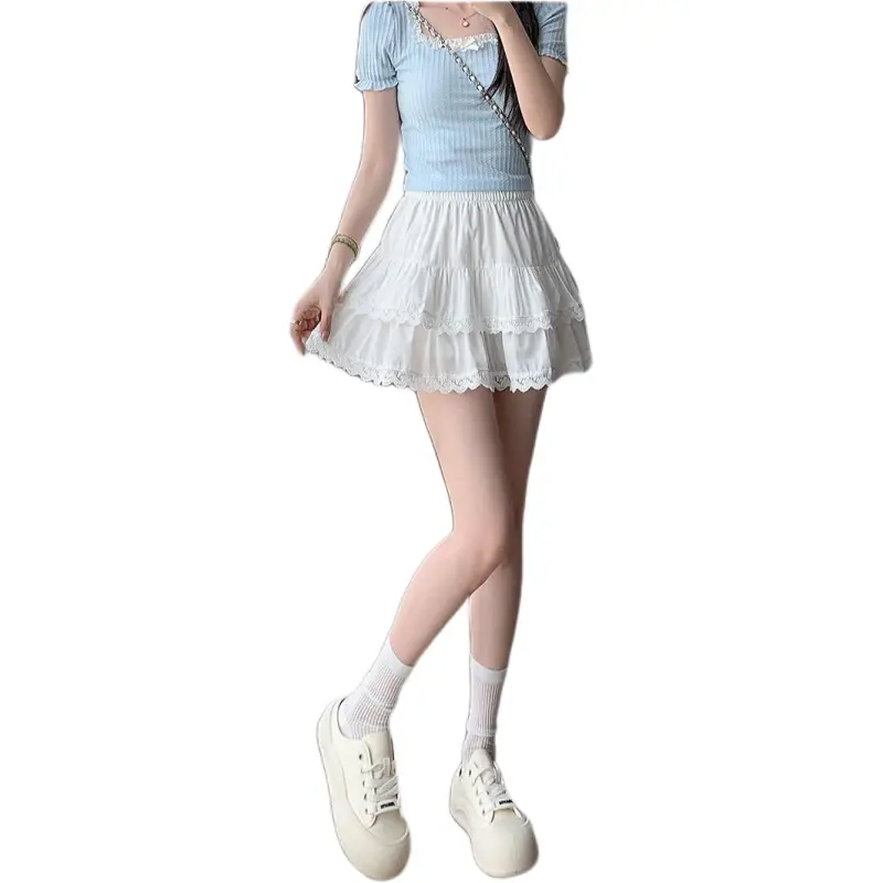 Dior Beauty Casual Short Skirts Women's White-2