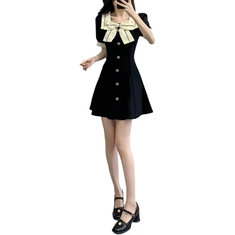 Mu Xiao Xin Short Sleeved Dress Women's-3