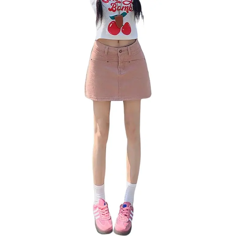 Kazakhstan Denim Short Skirts Women's-4
