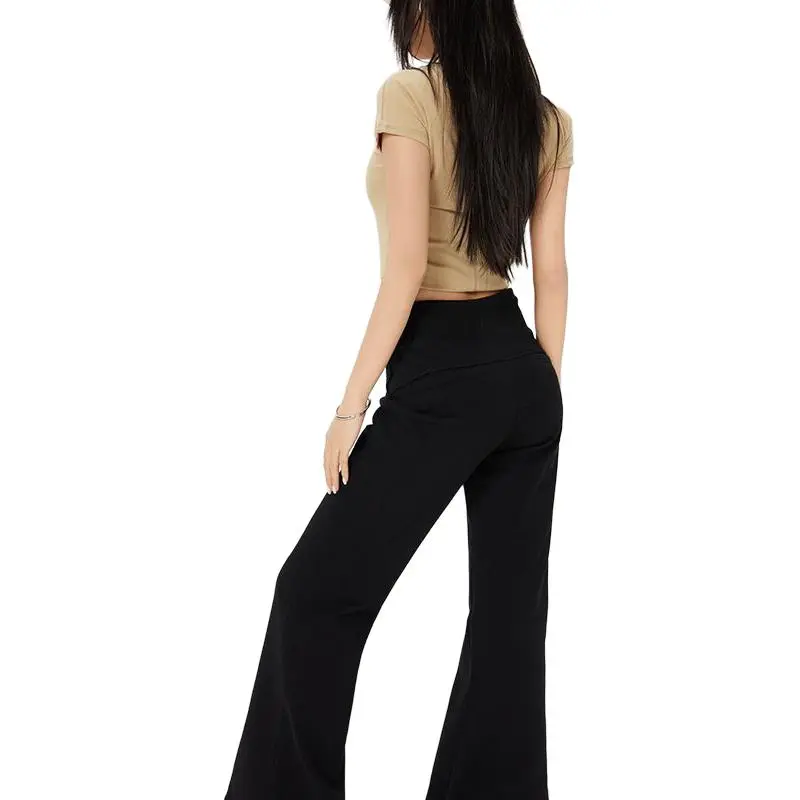 YINLEI Casual Pants Women's Black-1