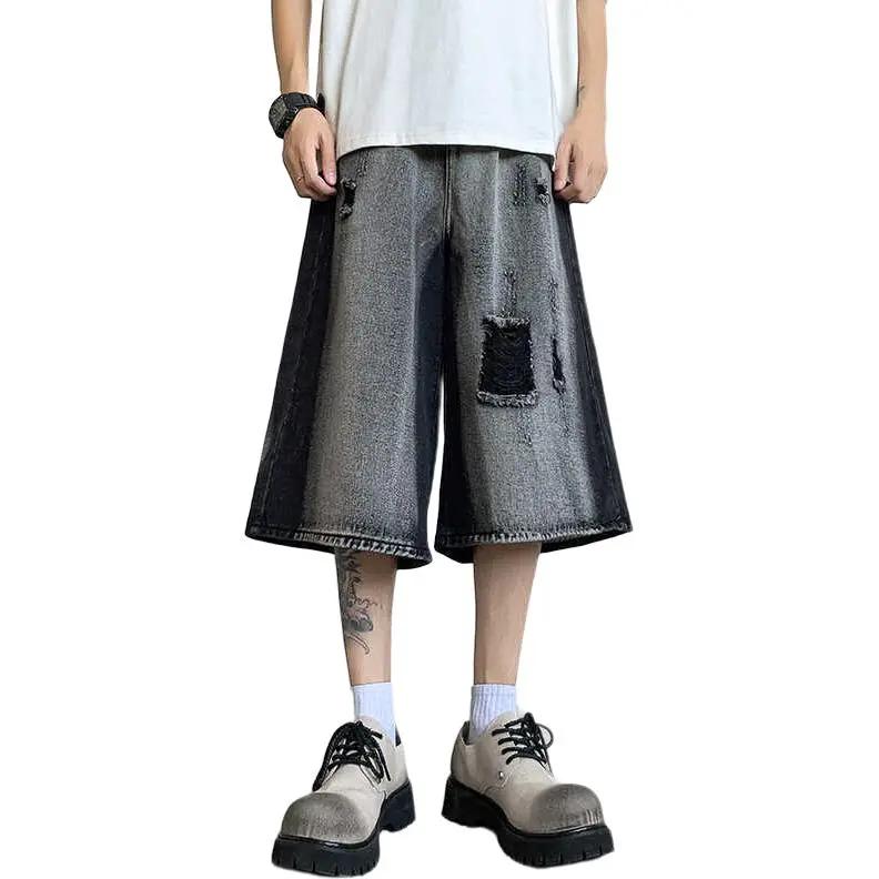 CORNILOT Denim Shorts Unisex Black-4