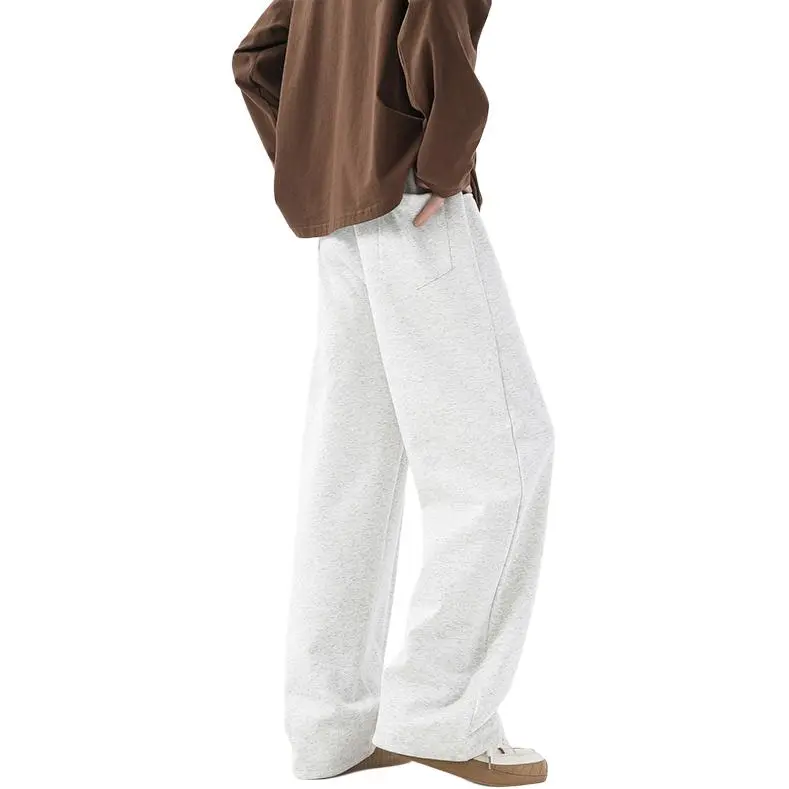 ROSECREED Casual Pants Unisex White Heather Gray-1