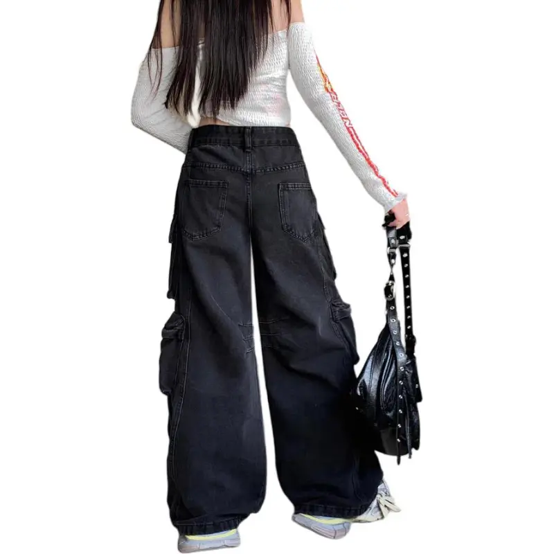 Chisportate Cargo Pants Unisex Black-1