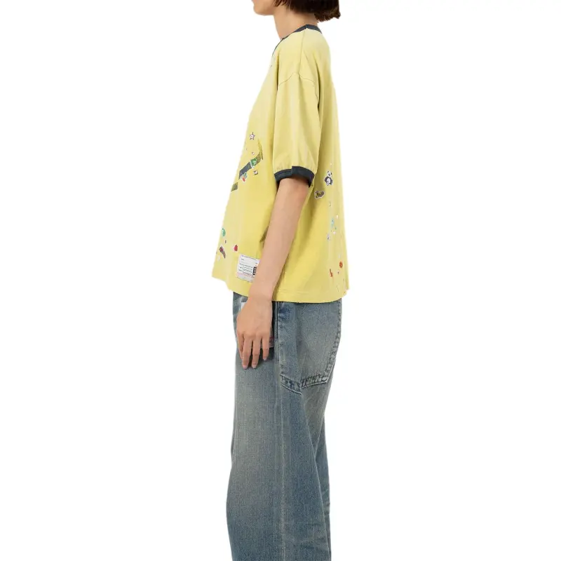 Maison Mihara Yasuhiro Smiley Face print T shirt-5