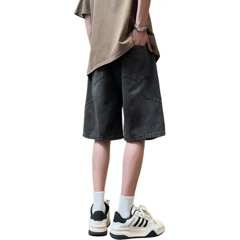 NEAR HERE Denim Shorts Unisex-5