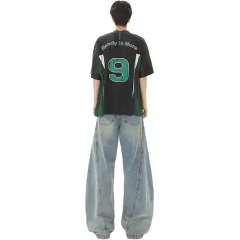 COMXZ Jeans Unisex Vintage Blue