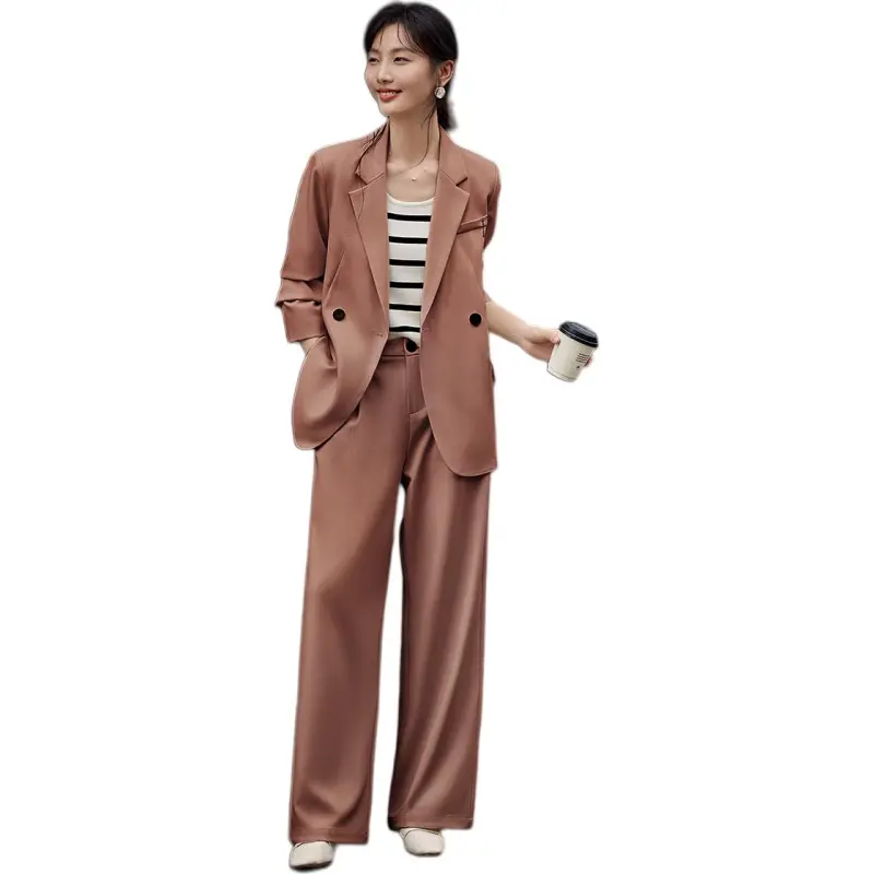 XWI Business Suit Women's Caramel Orange Brown-1