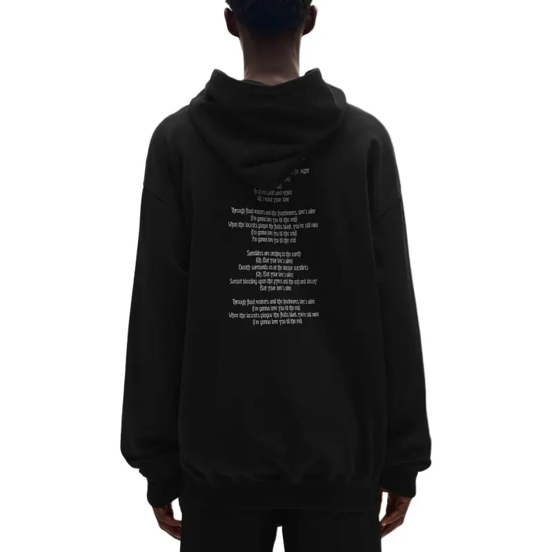 Ann Demeulemeester SS25 Sweatshirt Men's Black-1